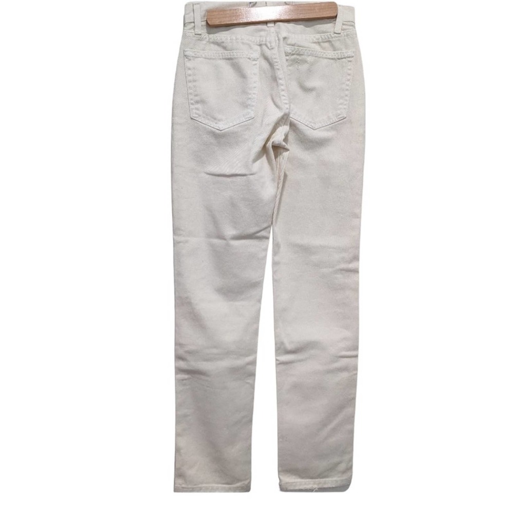 Reformation Julia High Waist Ivory Destroyed Cigarette Jeans Size 29 NWT - Picture 4 of 7